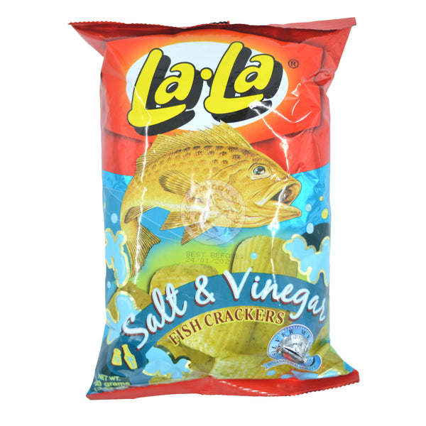 Ph Lala Fish Crackers 24x100g Salt & Vinegar