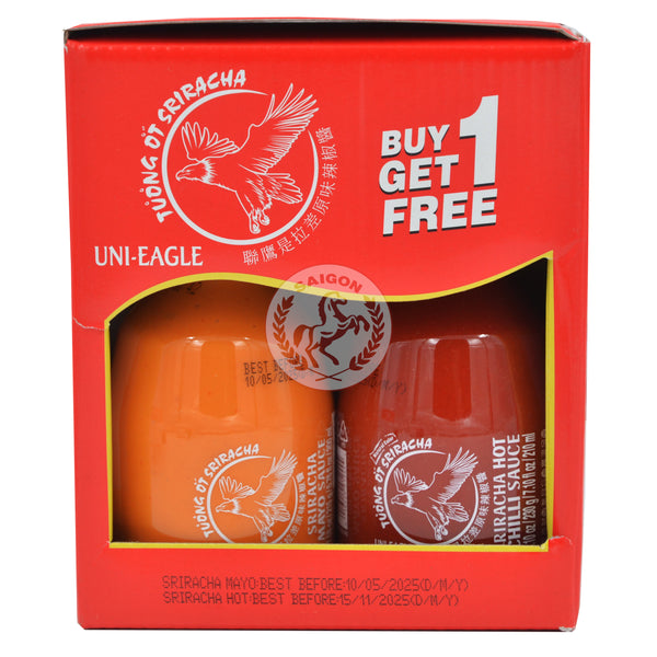 Chilisås Sriracha+Mayo Bundle Set Uni-Eagle 12x445g