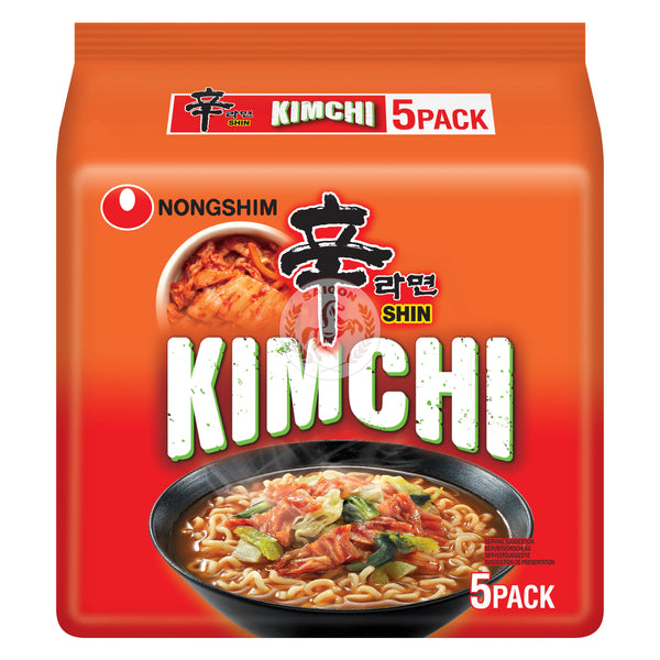 Nongshim Snabbnudlar Kimchi 8x(5-packx120g)