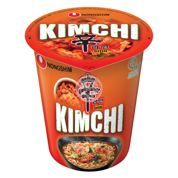 Nongshim Snabbnudlar Kimchi  CUP 12x75g