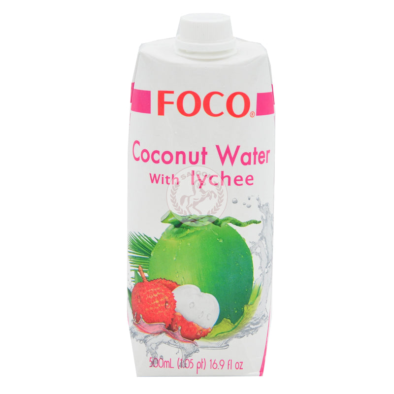Foco Kokosvatten 100% Litchi (12x500ml) Kartong