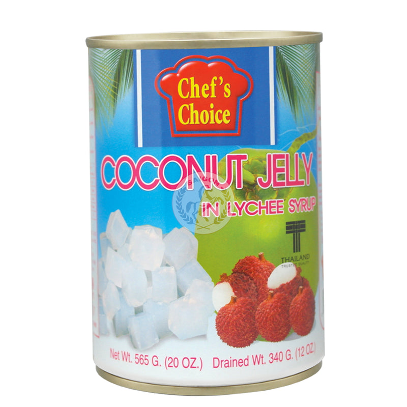 Kokosjelly i Litchi sirap 24x565g