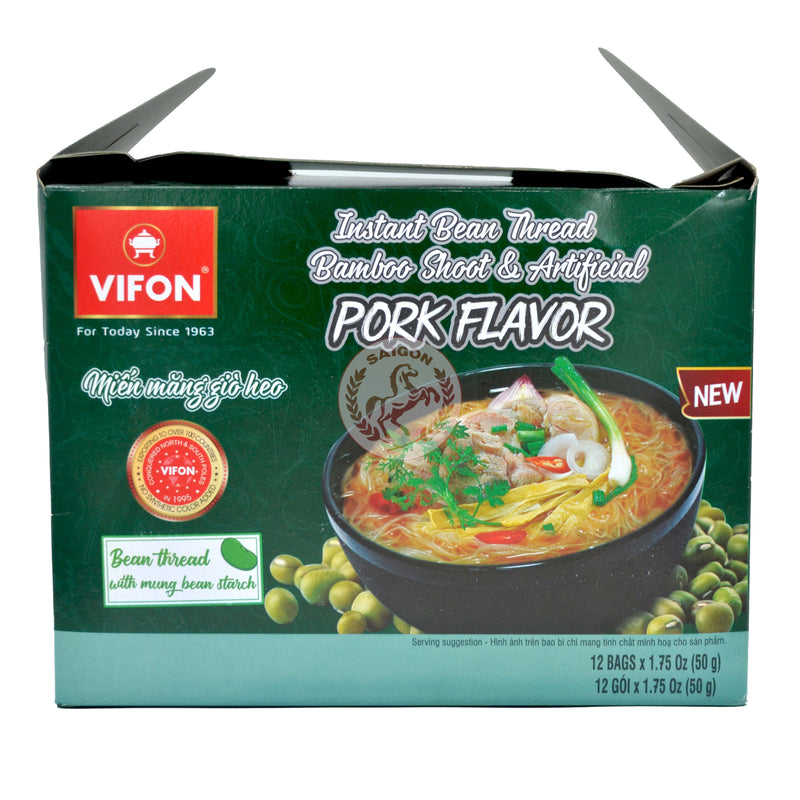 SN Glasnudlar Bambu & Fläsk Vifon set(12x50g)