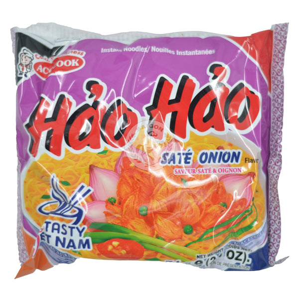 Hao Hao Snabbnudlar (Sate & Onion) (30x75g) KRT