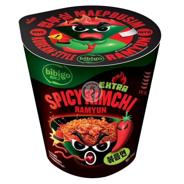 Bibigo Snabbnudlar CUP Kimchi SPICY (KRT)