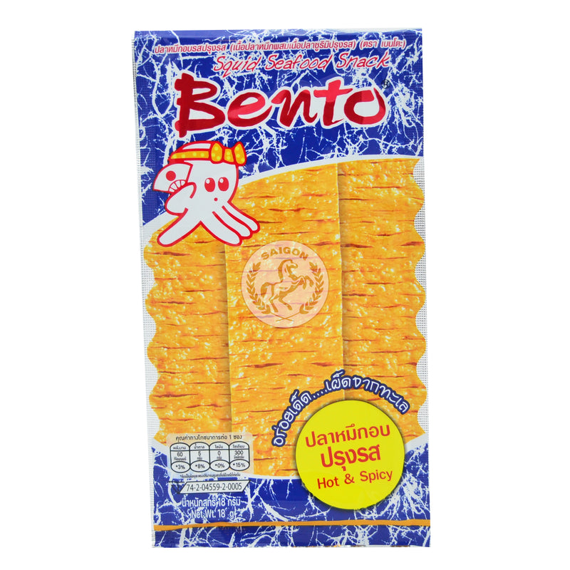 BENTO Squid snacks Hot & Spicy (blå) 36x20g