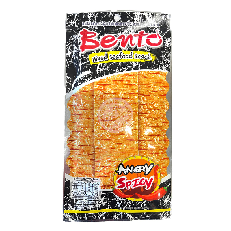 Bento Squid snacks Angry spicy (svart) 36x20g