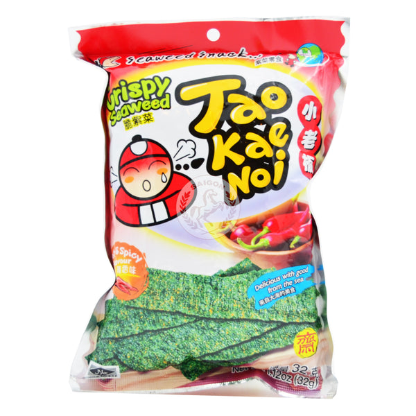 Taokaenoi Seaweed Hot & Spicy 24x32g