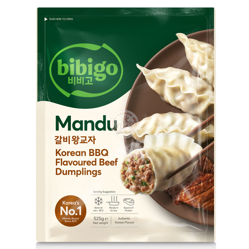 Bibigo Mandu Korean BBQ Biff Frysta 15x525g