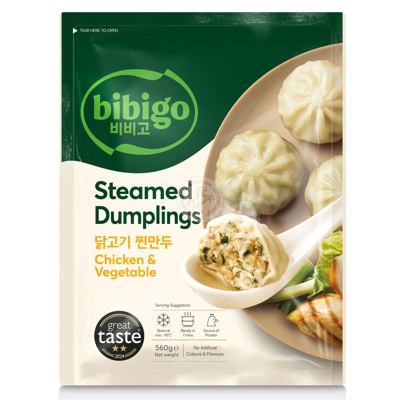 Bibigo Steamed Dumplings Chicken & Vegetable Frysta 15x560g