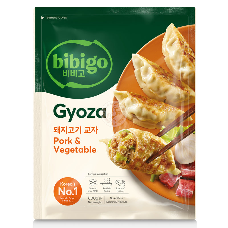 Bibigo Gyoza Dumplings Pork & Vegetable Frysta 12x600g