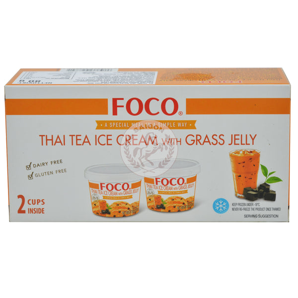 Glass Thai Tea Grass Jelly i burk Frysta 30x(2cupx80g)