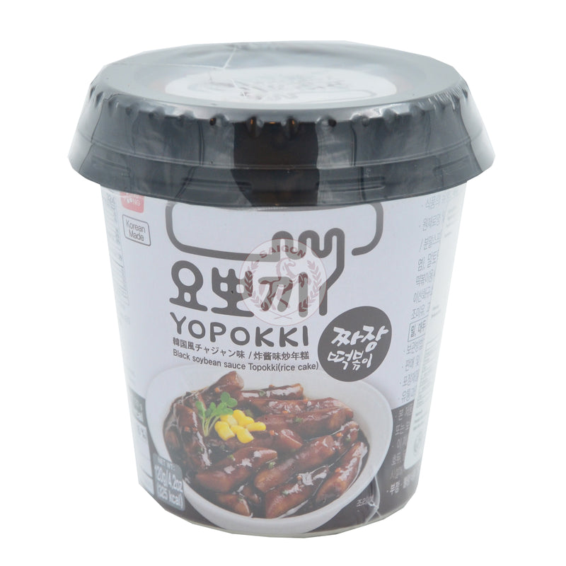 Riskaka Yopokki Black Bean(Jjajang) Cup 12x120g (KARTONG)