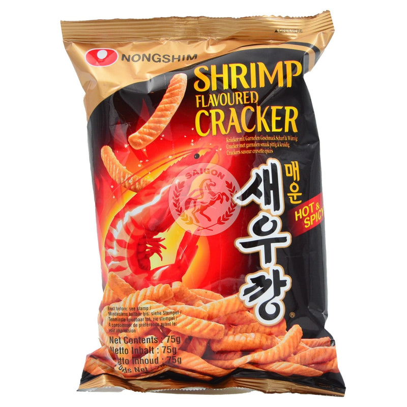 Nongshim Shrimp Cracker Hot & Spicy 20x75g