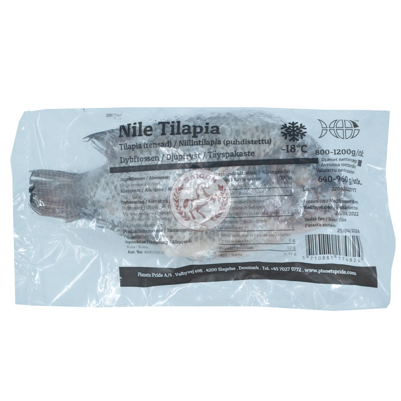 Fisk Tilapia (SVART) 500-800g Frysta 1x5kg