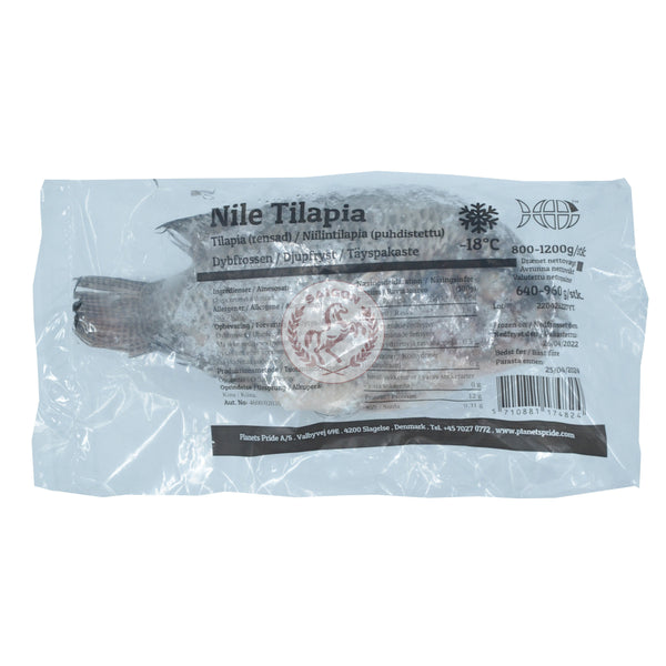 Fisk Tilapia (SVART) 800g+ Frysta 1x10kg