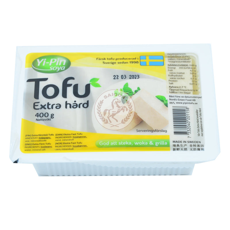 Tofu Extra Hård Färsk 12x400g Yi-Pin